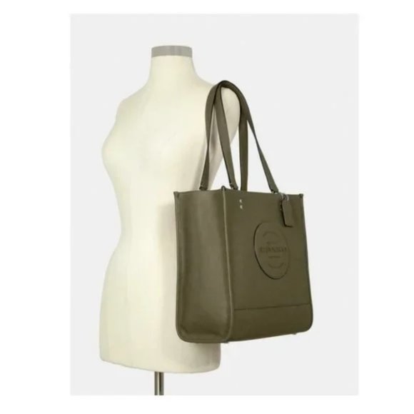 Coach Dempsey Olive Green Pebble Leather Tote - PRICE FIRM - Picture 12 of 12